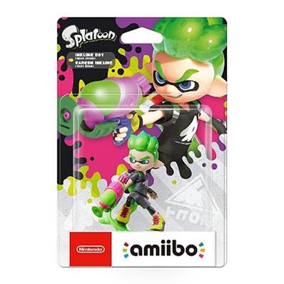 AMIIBO SPLATOON GARCON INKLING VERT NEON /4