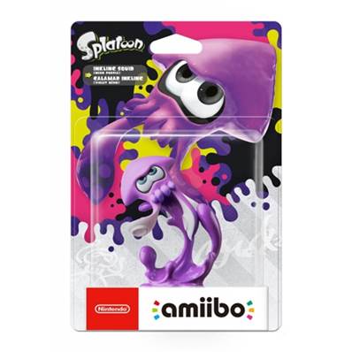 AMIIBO SPLATOON CALAMAR INKLING VIOLET NEON /4